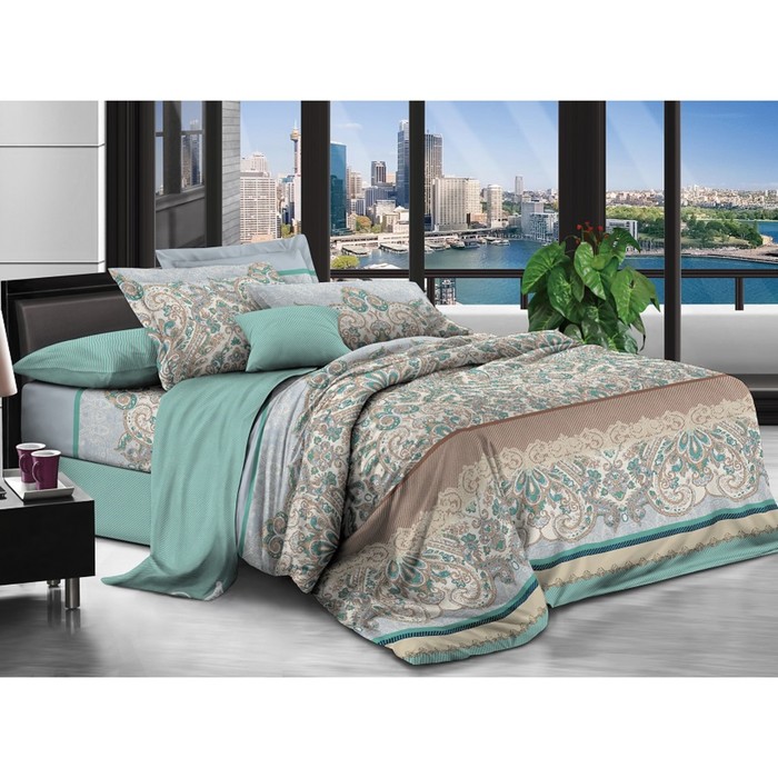 КПБ дуэт, 215х240 см, 145х215 см-2 шт., 70х70 см-2 шт., бязь 125 г/м2 АВ 115