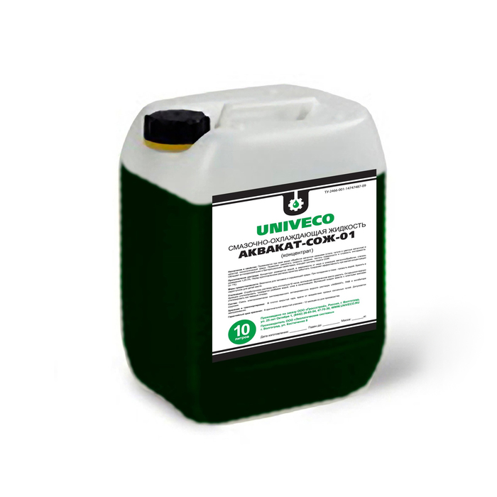 Смазочно-охлаждающая жидкость "Аквакат-СОЖ-01", концентрат, 10 л, 1100-1140 кг/м3