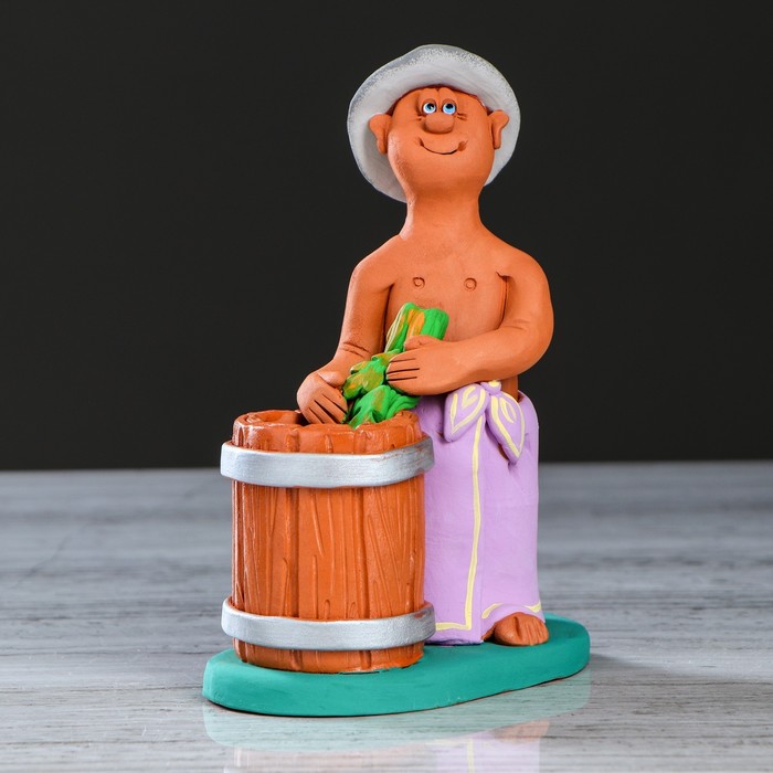 Статуэтка "Банщик с кадкой"