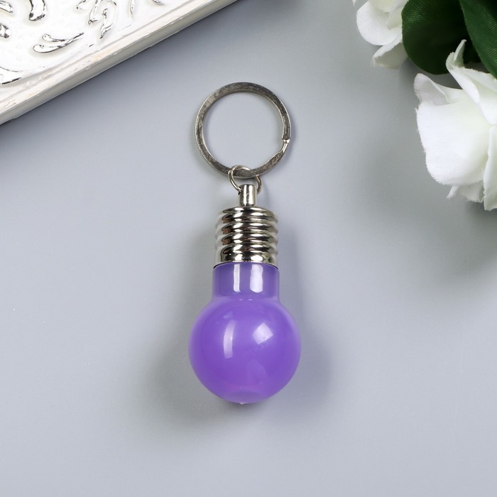 Фонарик свет на кольце "Лампа цветная" МИКС светит 5,5х3х3 см