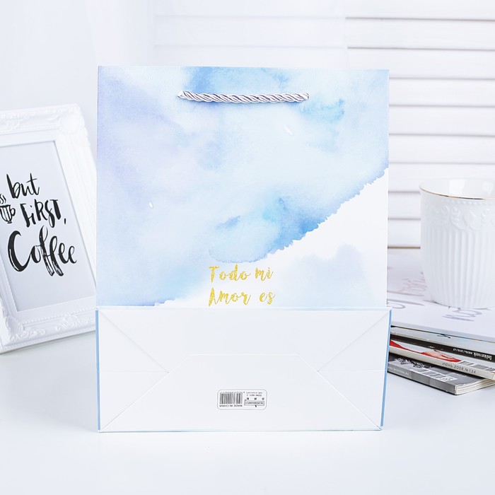 Пакет подарочный, люкс, 25,5 х 12,5 х 33 см