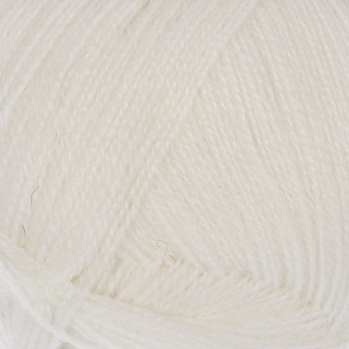 Пряжа "Новая Москва" 50% меринос.шерсть, 50% акрил 1100м/100гр (0230 отбелка)
