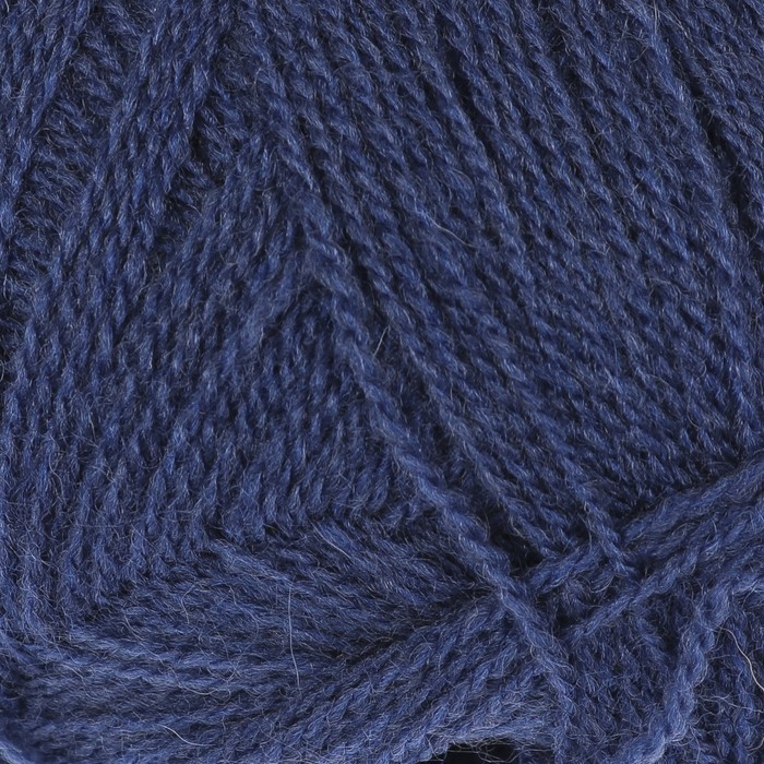 Пряжа "Новая Москва" 50% меринос.шерсть, 50% акрил 1100м/100гр (3605 синий)
