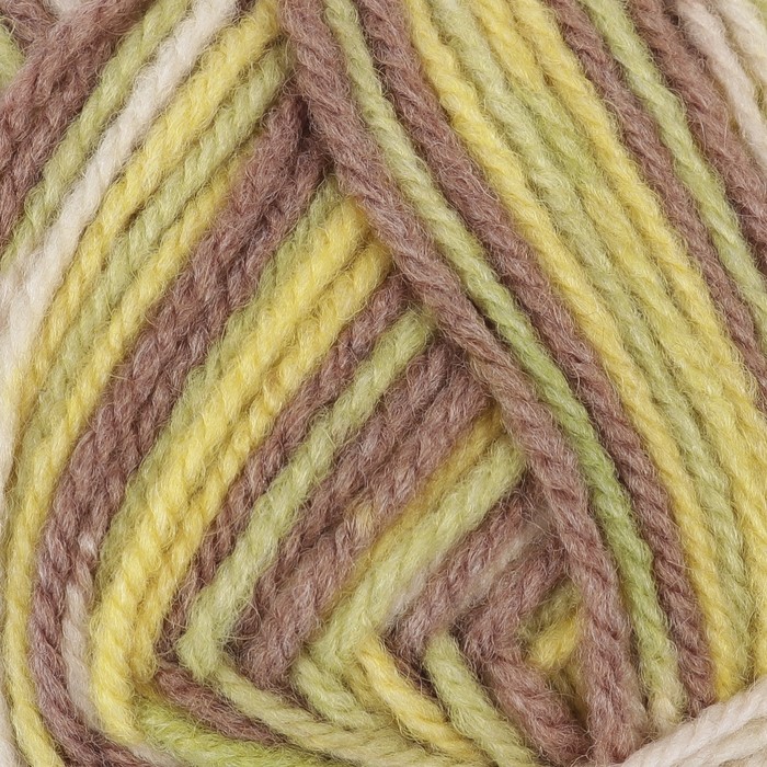 Пряжа "Подмосковная" 50% шерсть, 50% акрил 250м/100гр (7092 принт)