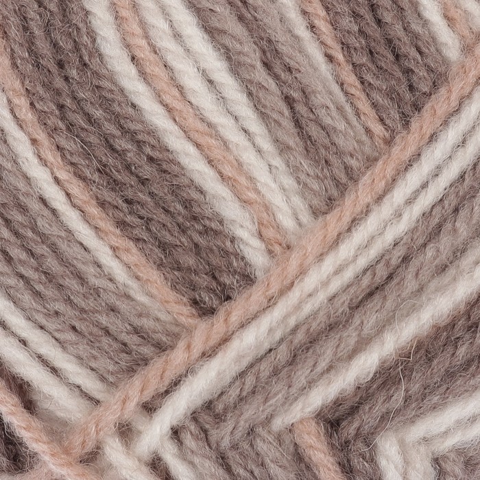 Пряжа "Подмосковная" 50% шерсть, 50% акрил 250м/100гр (7184 принт)