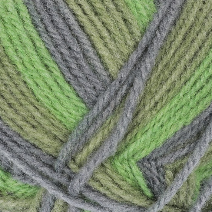 Пряжа "Подмосковная" 50% шерсть, 50% акрил 250м/100гр (7185 принт)