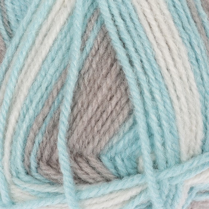 Пряжа "Подмосковная" 50% шерсть, 50% акрил 250м/100гр (7211 принт)