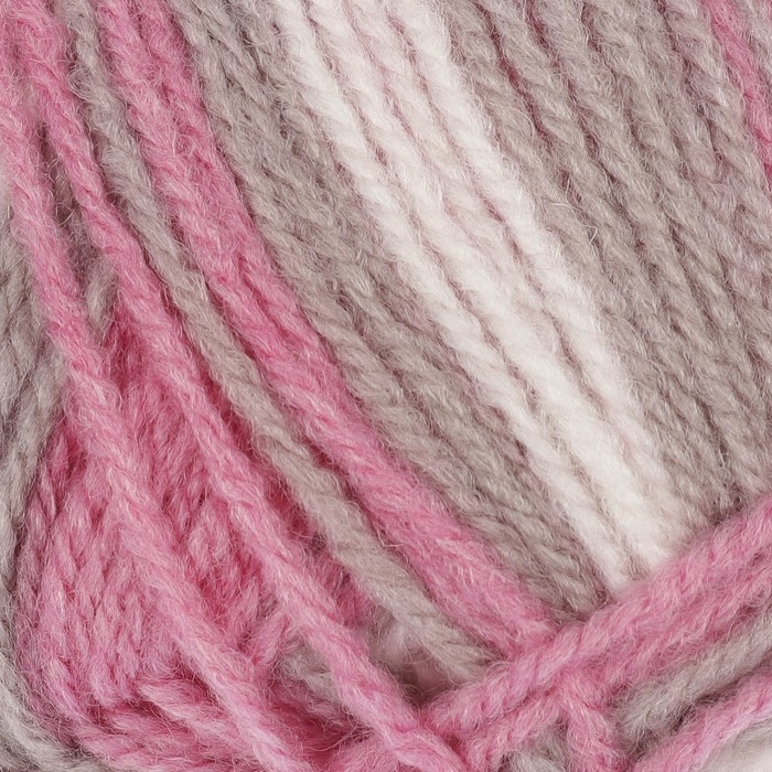 Пряжа "Подмосковная" 50% шерсть, 50% акрил 250м/100гр (7216 принт)