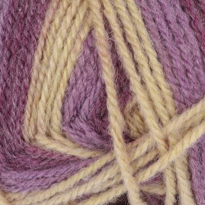 Пряжа "Подмосковная" 50% шерсть, 50% акрил 250м/100гр (7279 принт)