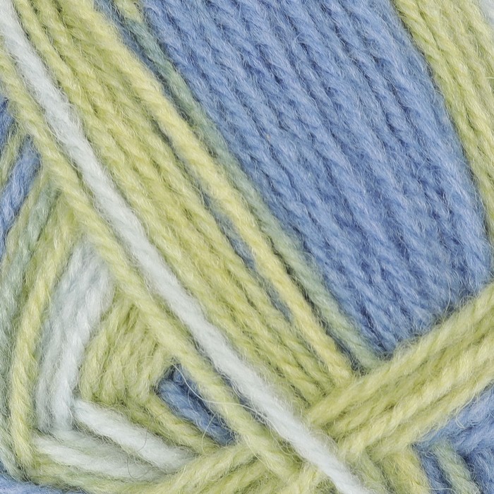 Пряжа "Подмосковная" 50% шерсть, 50% акрил 250м/100гр (7280 принт)