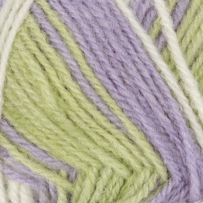 Пряжа "Подмосковная" 50% шерсть, 50% акрил 250м/100гр (7286 принт)