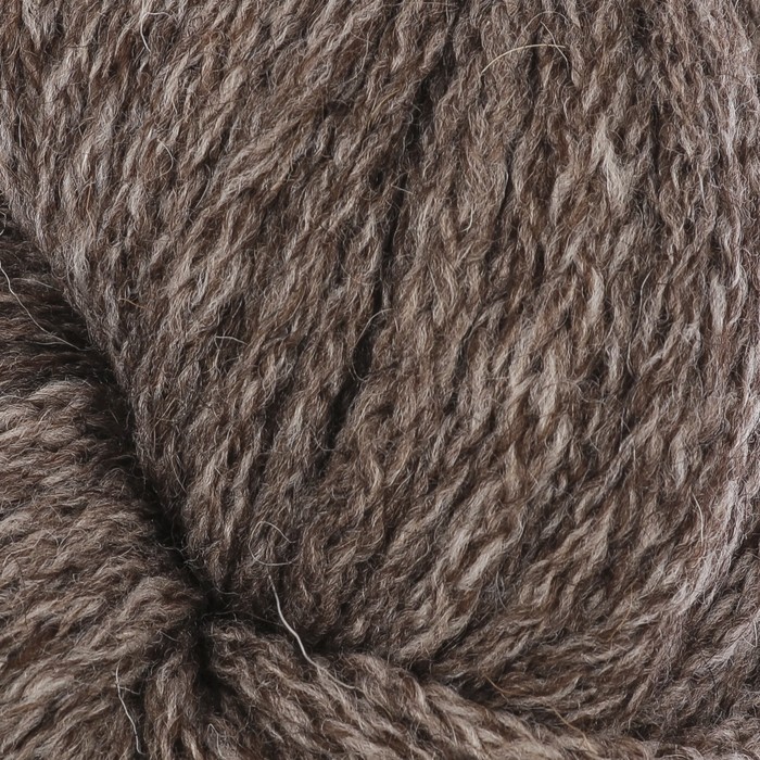 Пряжа "Твидовая" 100% шерсть 110м/100гр (8008  коричневый меланж)