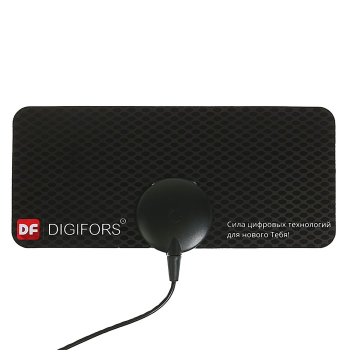 Антенна Digifors Аir 21P, комнатная, пассивная, эфирная 5 дБ, DVB-T2, аналог, черная