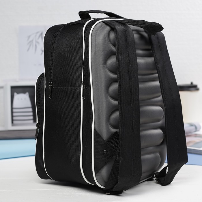 Рюкзак школьный "Машина", 2 отдела на молнии, 2 наружных кармана