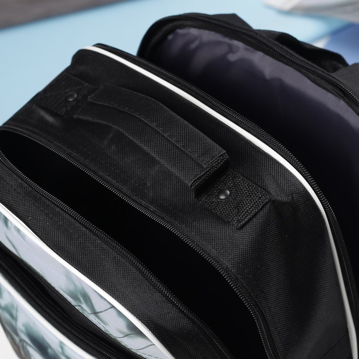 Рюкзак школьный "Машина", 2 отдела на молнии, 2 наружных кармана