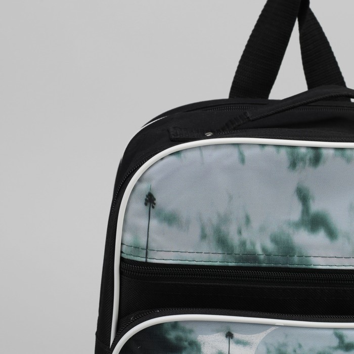 Рюкзак школьный "Машина", 2 отдела на молнии, 2 наружных кармана