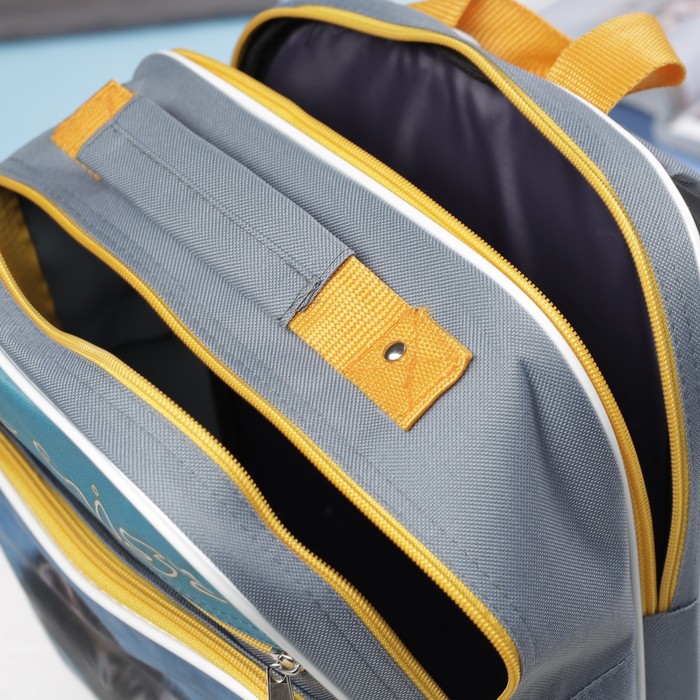 Рюкзак школьный "Спящий котёнок", 2 отдела на молнии, 2 наружных кармана