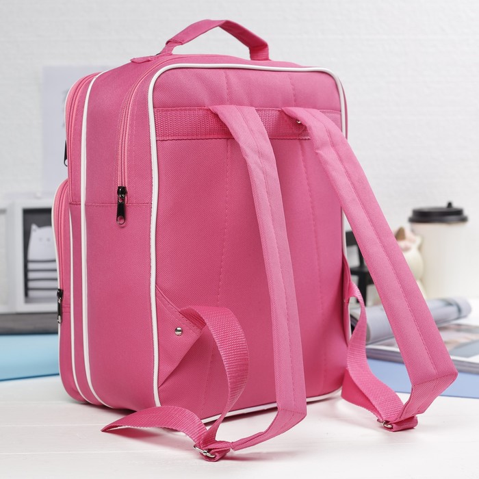 Рюкзак школьный "Бабочка", 2 отдела на молнии, 2 наружных кармана