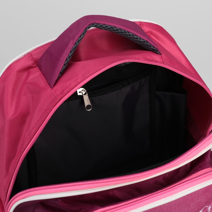 Рюкзак школьный "Бабочки", отдел на молнии, 3 наружных кармана