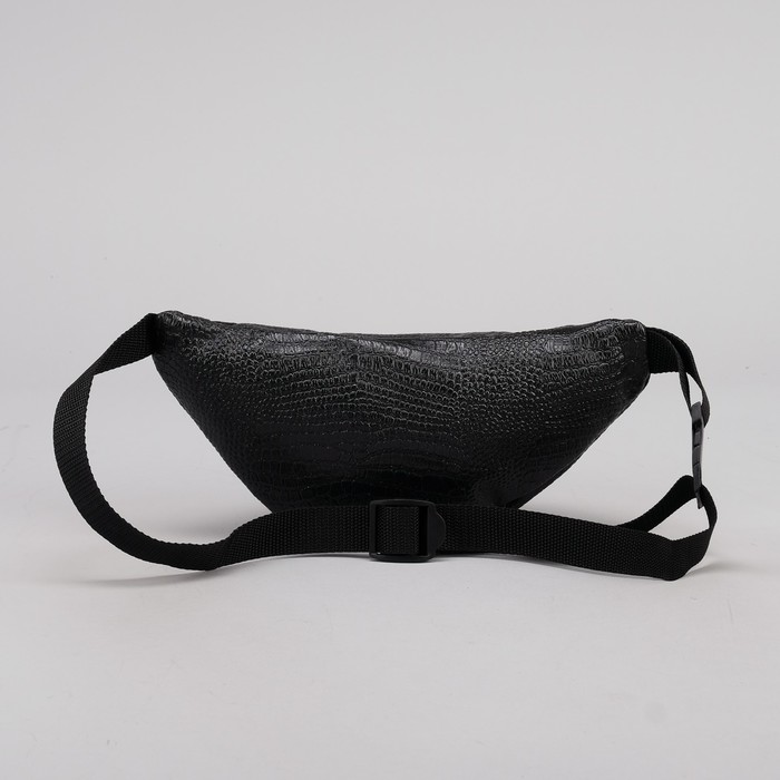 Сумка поясная "Мячи", отдел на молнии, регулируемый ремень, цвет чёрный