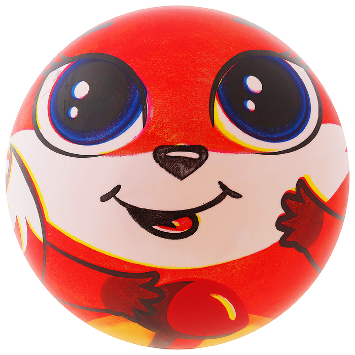 Мяч детский Лисичка 22 см, 60 гр