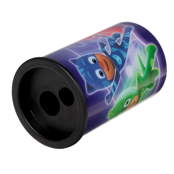 Точилка 2 отверстия с контейнером "Герои в масках"