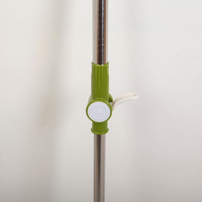 Швабра плоская, телескопическая стальная ручка, микрофибра 38х13х77(124) см