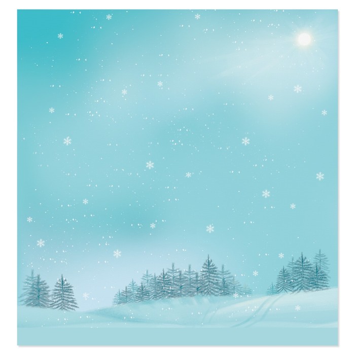 Бумага для скрапбукинга «Морозный вечер», 30,5 × 30,5