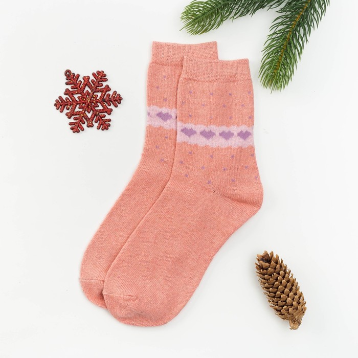 Носки "Любовь" размер 36-39, 10% ш.крол., 40% ш.овеч., 50% акрил