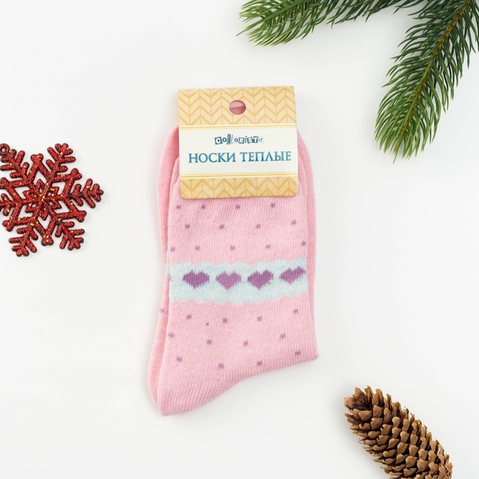 Носки "Любовь" (вид 2) размер 36-39, 10% ш.крол., 40% ш.овеч., 50% акрил