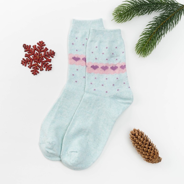 Носки "Любовь" (вид 3) размер 36-39, 10% ш.крол., 40% ш.овеч., 50% акрил