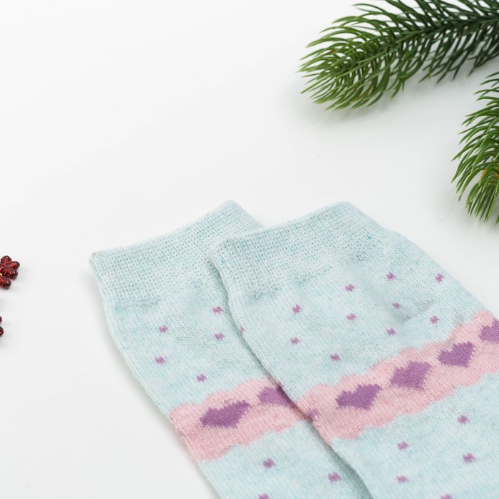 Носки "Любовь" (вид 3) размер 36-39, 10% ш.крол., 40% ш.овеч., 50% акрил