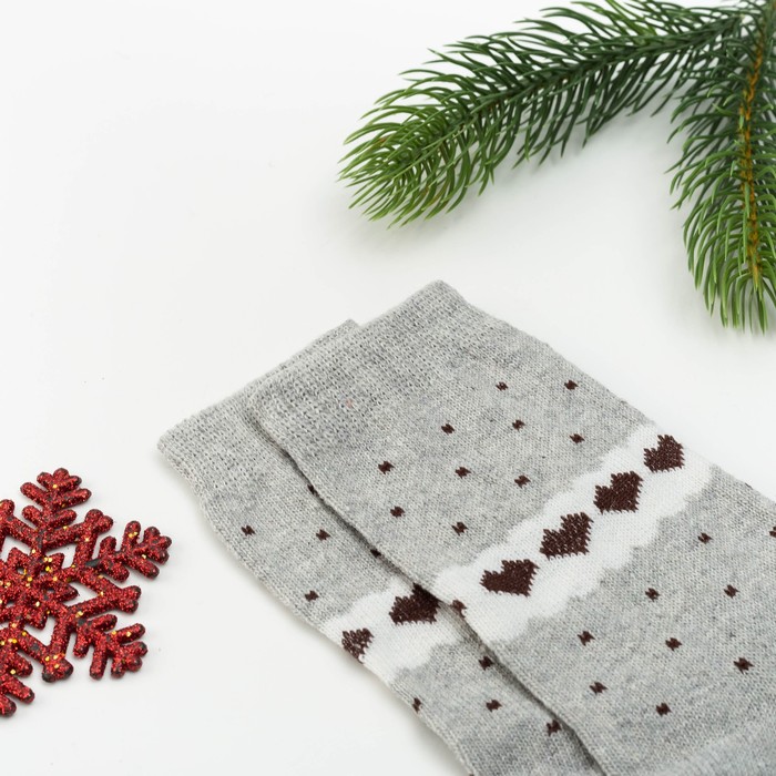 Носки "Любовь" (вид 4) размер 36-39, 10% ш.крол., 40% ш.овеч., 50% акрил