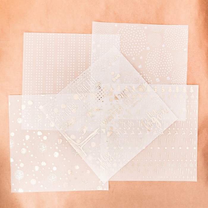 Калька декоративная для скрапбукинга в наборе «Я люблю зиму», 30,5 × 30,5 см