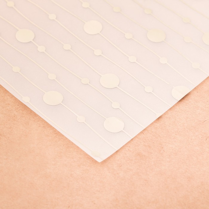 Калька декоративная c фольгированием «Гирлянды», 30,5 × 30,5 см