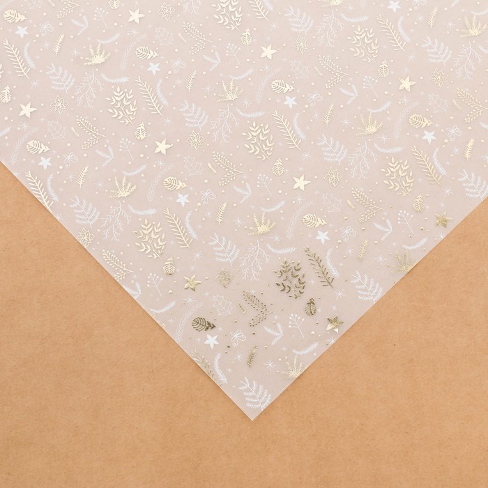 Калька декоративная c фольгированием «Зимняя сказка», 30,5 × 30,5 см