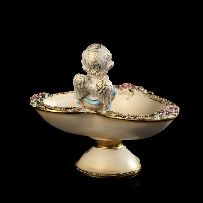 Подставка для колец и украшений "Ангелочек на сердце" 11,8х13,2х10 см