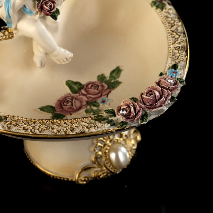 Подставка для колец и украшений "Ангелочек на сердце" 11,8х13,2х10 см