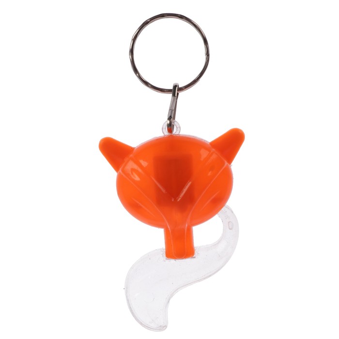 Фонарик свет на кольце "Лисичка" МИКС мигает HM606 6,3х4,2х1,5 см