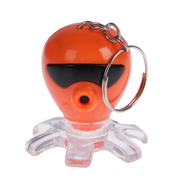 Фонарик свет на кольце "Осьминожка" МИКС мигает 3,8х4х4 см