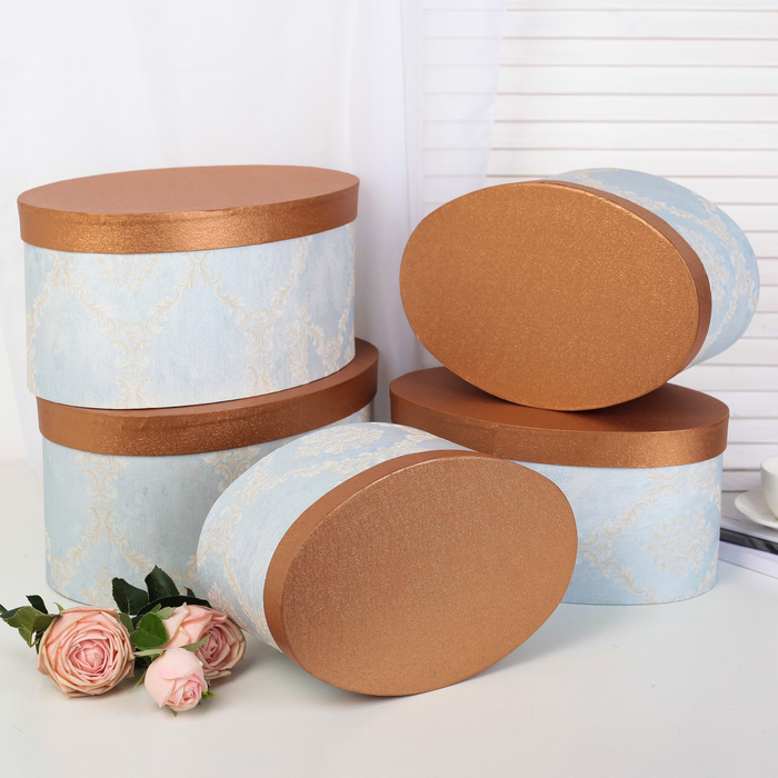 Набор коробок 5в1, 37 х 26 х 18 - 28 х 19 х 14 см