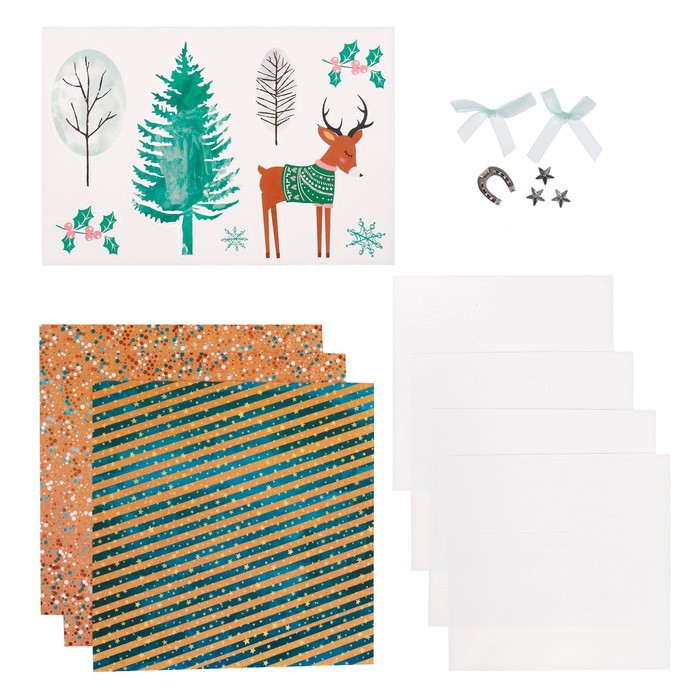 Домик новогодний «Сказочный лес», набор для создания, 30 × 30 см