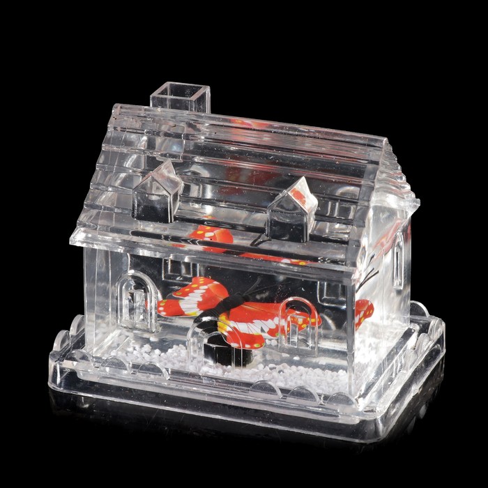 Сувенир настольный подставка для ручки "Домик с бабочкой" МИКС 7х9х6 см