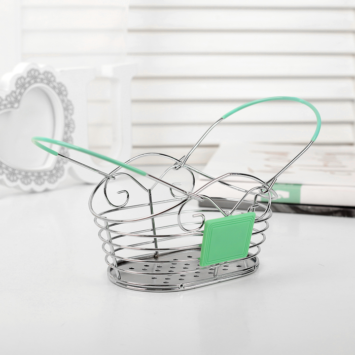 Корзинка для мелочей 15х10х16 см, цвет МИКС