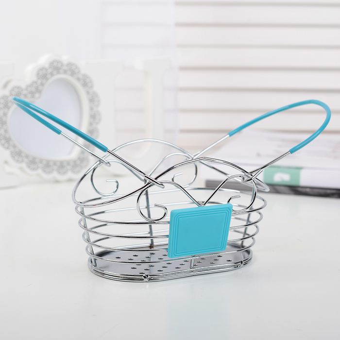 Корзинка для мелочей 15х10х16 см, цвет МИКС