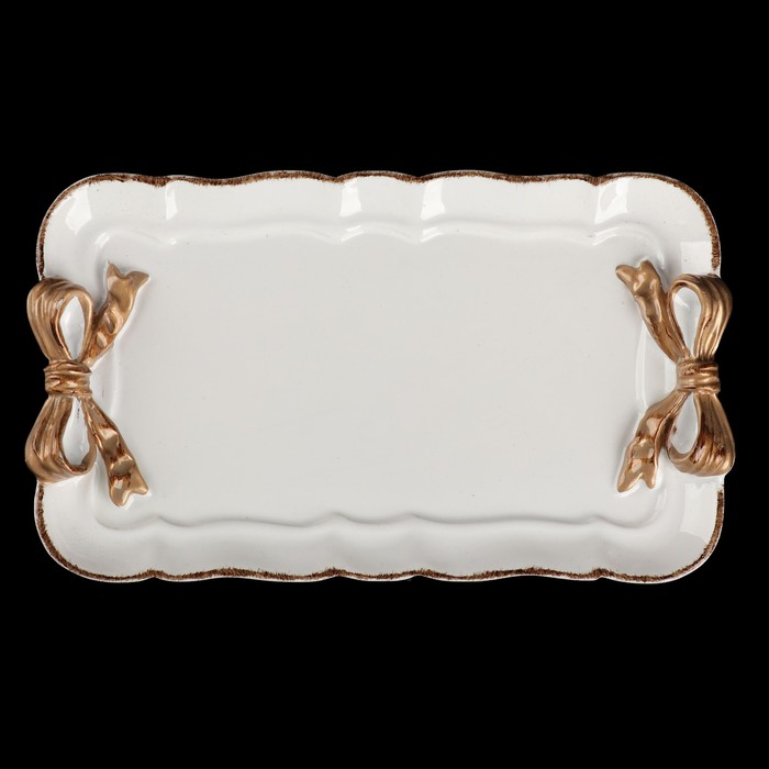 Подставка для колец и украшений "Золотые бантики" 2,5х20,5х11,5 см