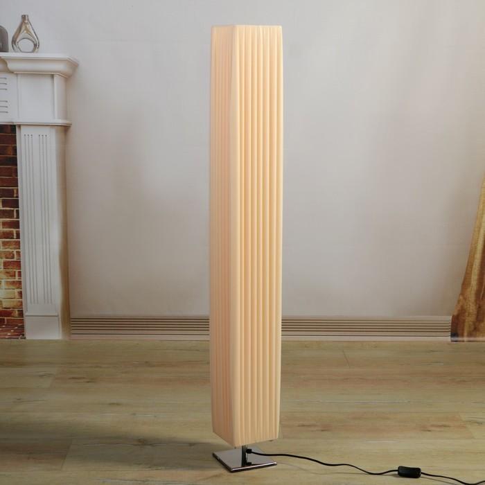 Торшер "Нежность" 2х40Вт Е27 бежевый 14х14х120см