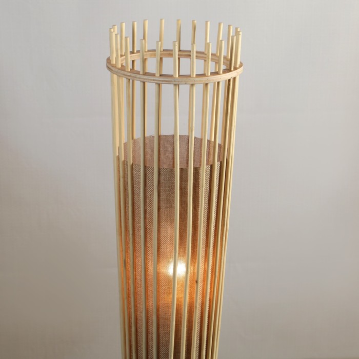 Торшер "Япония" 2х40Вт Е27 светлое дерево 17,5х17,5х121см