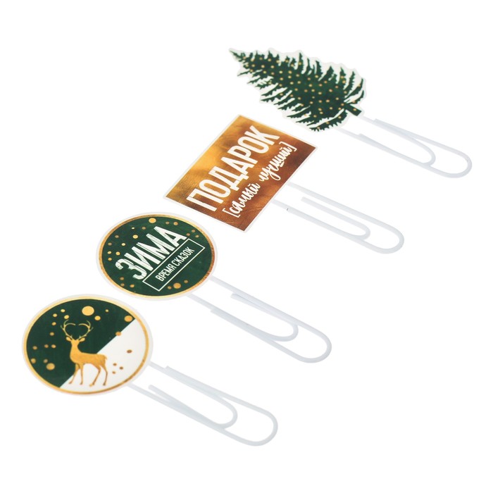 Скрепки для скрапбукинга в наборе «Зимние грезы», 9 × 14 см