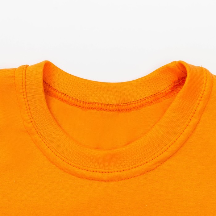 Футболка детская однотонная, рост 152, цвет оранжевый Ш-006
